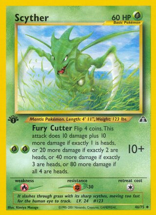 Scyther 46/75 - Neo Discovery