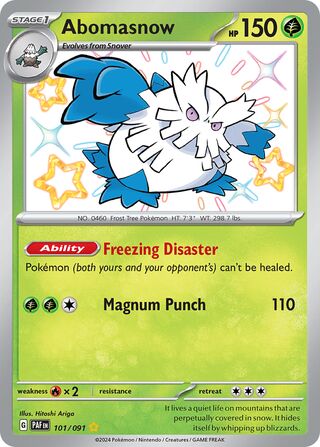 Abomasnow 101/091 - Paldean Fates