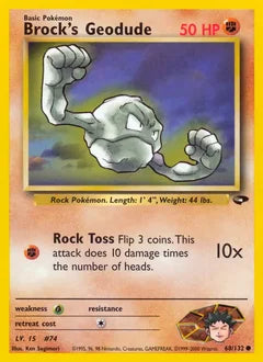 Brock's Geodude 68/132 - Gym Challenge