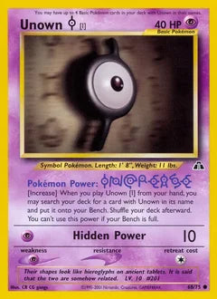 Unown [I] 68/75 - Neo Discovery
