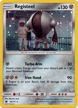 Registeel Cosmos Holo 68 - Sun & Moon Black Star Promo