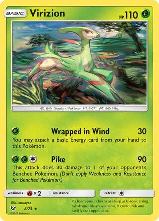 Virizion 8/73 - Shining Legends