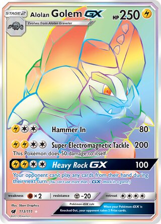 Alolan Golem-GX 113/111 - Crimson Invasion