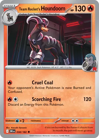 Team Rocket's Houndoom 038/182 - Destined Rivals