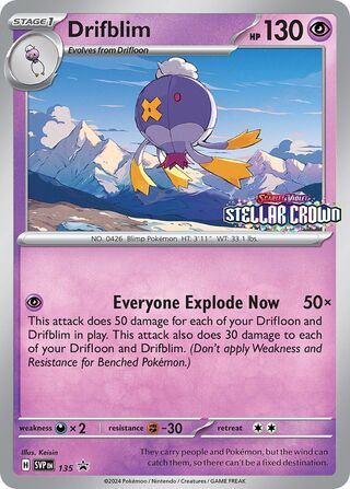 Drifblim 135 - Scarlet & Violet Promos