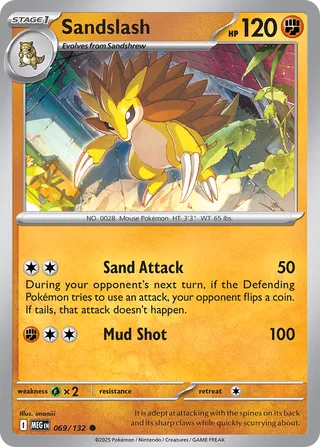 Sandslash 069/132 - Mega Evolution Base