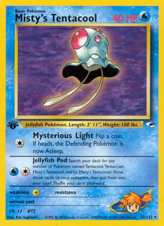 Misty's Tentacool 32/132 - Gym Heroes
