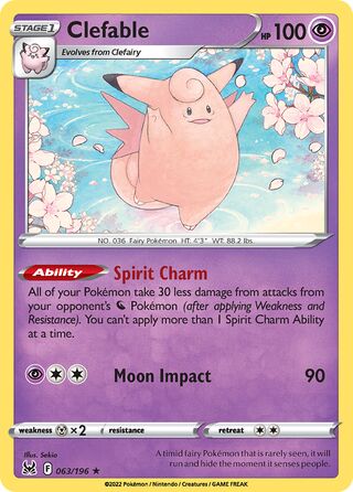 Clefable 063/196 - Lost Origin