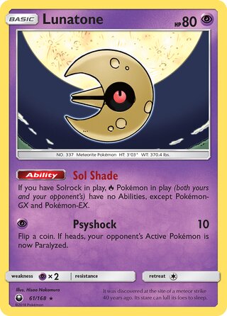 Lunatone 61/168 - Celestial Storm