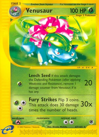 Venusaur 67/165 - Expedition Base Set