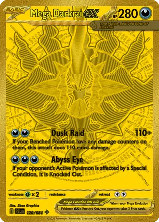 Mega Darkrai ex 120/084 - Pitch Black