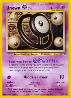 Unown [O] 69/75 - Neo Discovery