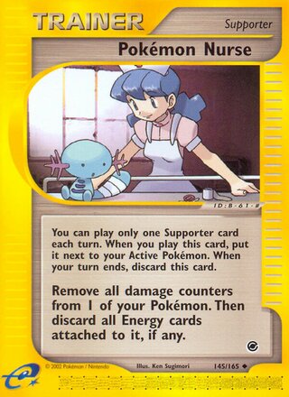 Pokémon Nurse 145/165 - Expedition Base Set