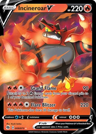 Incineroar V 008/073 - Champion's Path