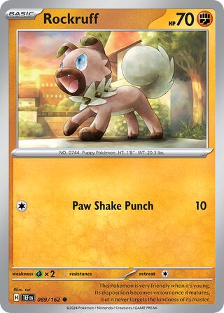 Rockruff 089/162 - Temporal Forces