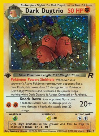 Dark Dugtrio 6/82 - Team Rocket