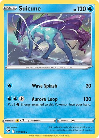 Suicune 037/189 - Darkness Ablaze