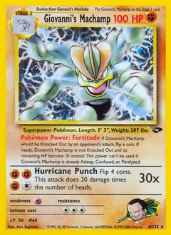 Giovanni's Machamp 6/132 - Gym Challenge