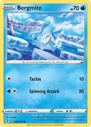 Bergmite 044/203 - Evolving Skies