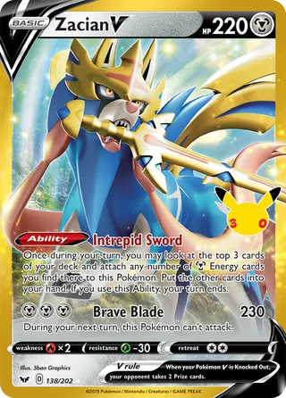 Zacian V 138/202 - 30th Celebration