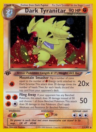 Dark Tyranitar 11/105 - Neo Destiny
