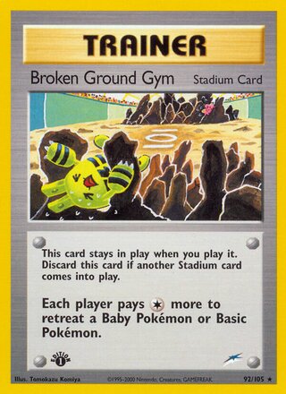 Broken Ground Gym 92/105 - Neo Destiny