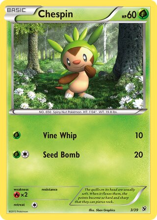 Chespin 3/39 - XY Starter Set