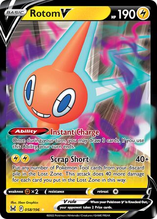 Rotom V 058/196 - Lost Origin