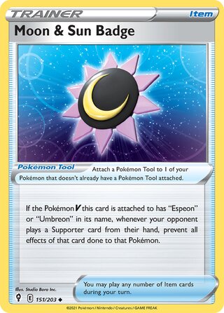 Moon & Sun Badge 151/203 - Evolving Skies
