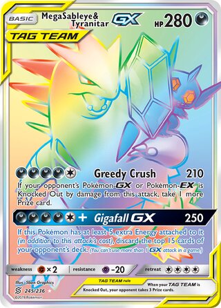 Mega Sableye & Tyranitar-GX 245/236 - Unified Minds