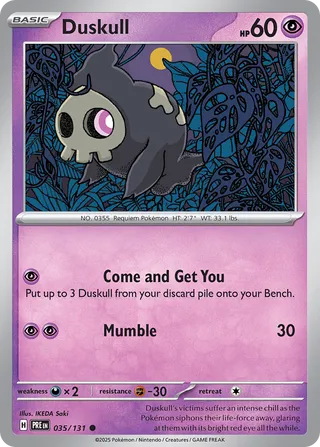 Duskull 035/131 - Prismatic Evolutions