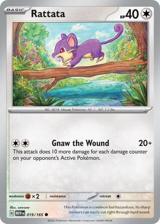 Rattata 019/165 - Scarlet & Violet 151
