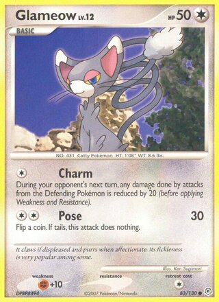 Glameow 83/130 - Diamond & Pearl Base