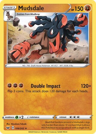Mudsdale 106/202 - Sword & Shield Base