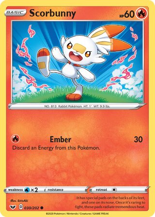 Scorbunny 030/202 - Sword & Shield Base