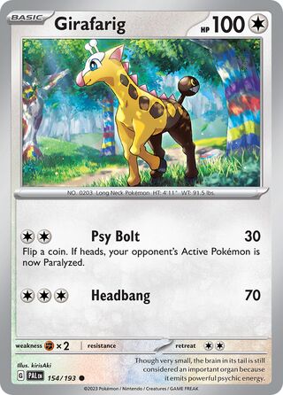 Girafarig 154/193 - Paldea Evolved