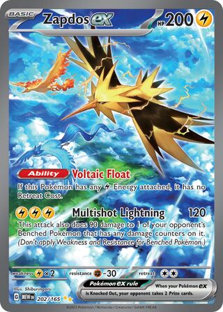 Zapdos ex 202/165 - Scarlet & Violet 151