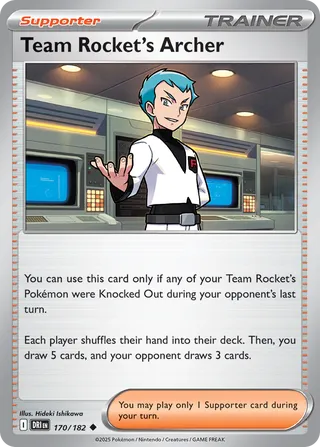 Team Rocket's Archer 170/182 - Destined Rivals
