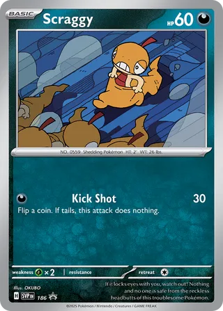 Scraggy 186 - Scarlet & Violet Promos