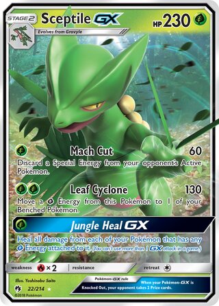 Sceptile-GX 22/214 - Lost Thunder