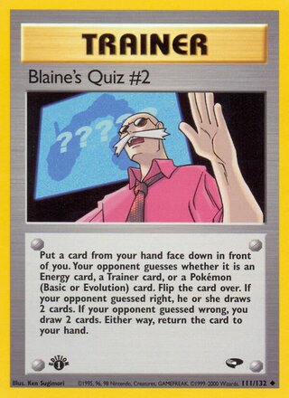 Blaine's Quiz #2 111/132 - Gym Heroes