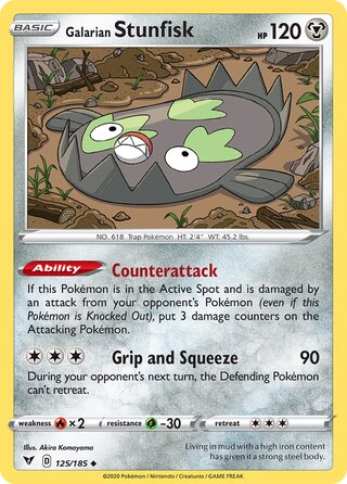 Galarian Stunfisk 125/185 - Vivid Voltage