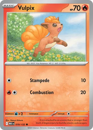 Vulpix 019/132 - Mega Evolution Base