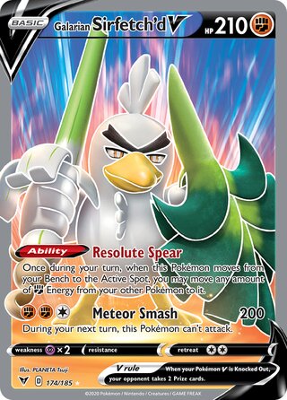 Galarian Sirfetch'd V 174/185 - Vivid Voltage