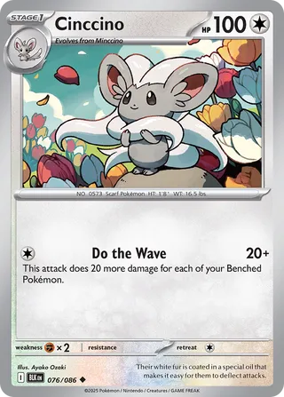 Cinccino 076/086 - Black Bolt