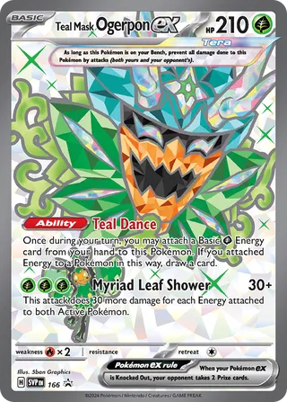 Teal Mask Ogerpon ex 166 - Scarlet & Violet Promos