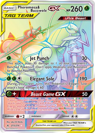 Pheromosa & Buzzwole-GX 215/214 - Unbroken Bonds