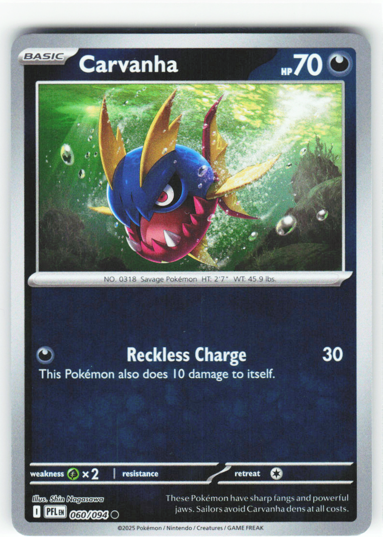 Carvanha 060/094 - Phantasmal Flames - NM (ID: 53134931369440) - front