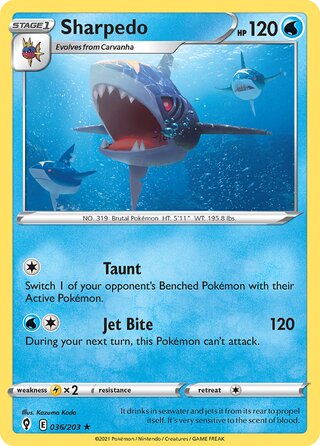 Sharpedo 036/203 - Evolving Skies