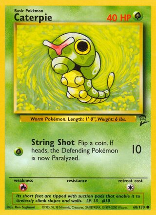 Caterpie 68/130 - Base Set 2